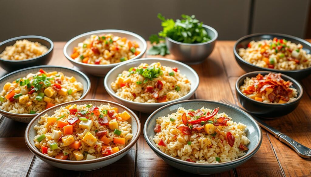 Breakfast Fried Rice Variations