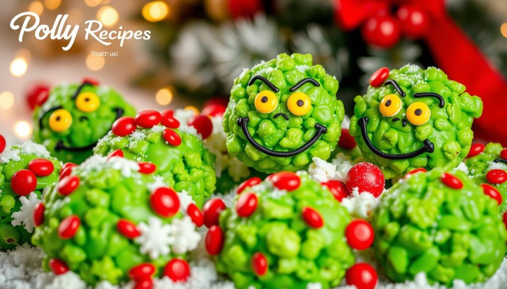 Grinch Popcorn Balls