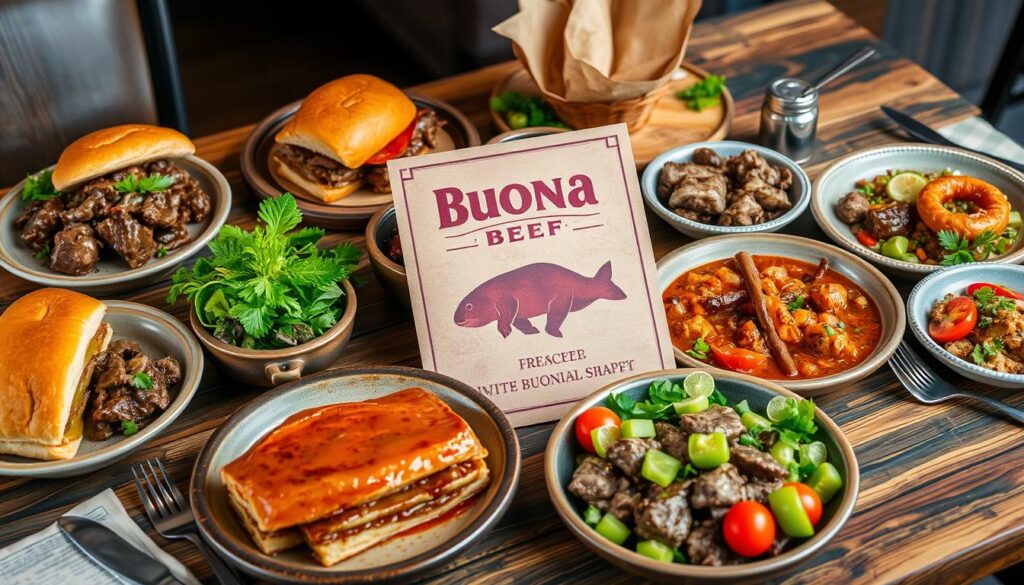 buona beef menu