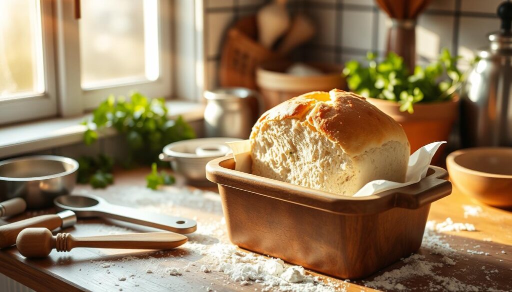 cottage cheese bread baking