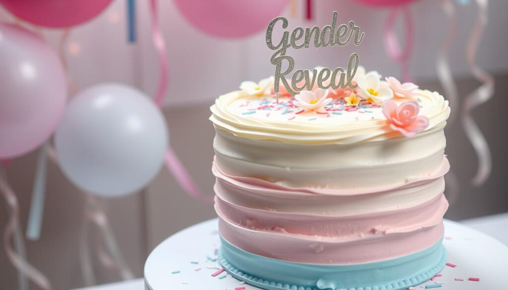 gender reveal cake frosting