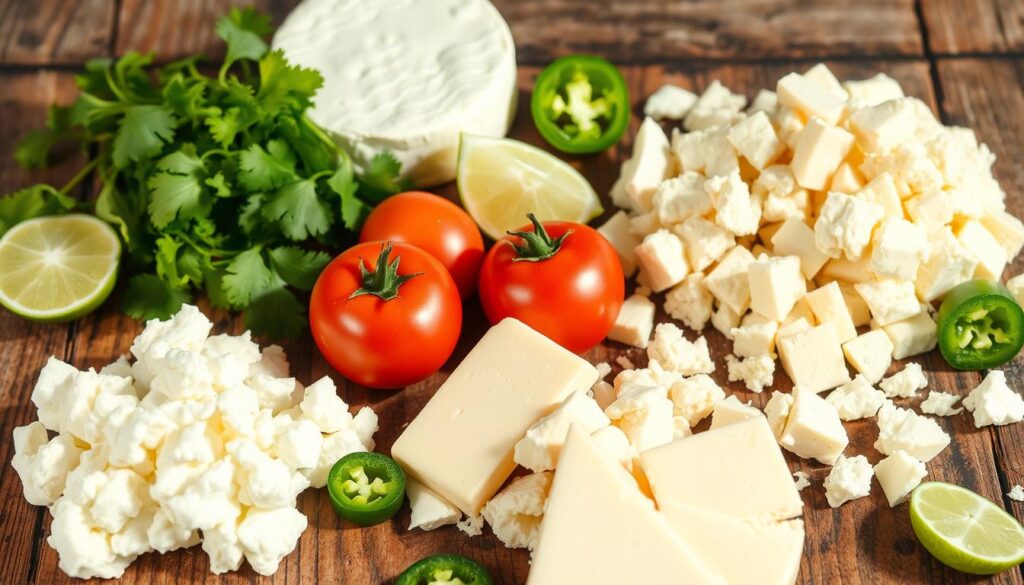 queso fresco and cotija cheese