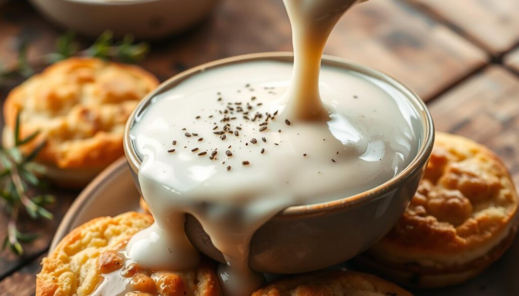 Creamy white gravy